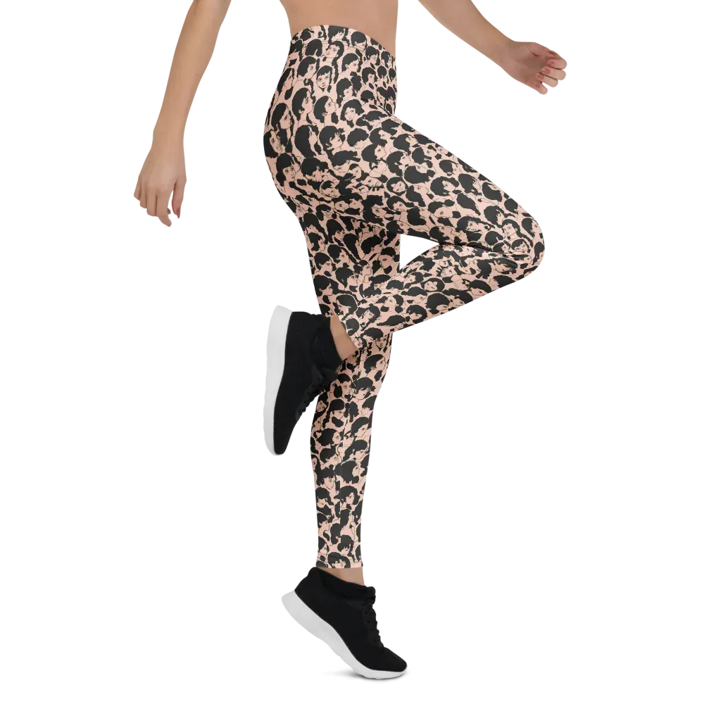 Many Faces on Leggings — Right