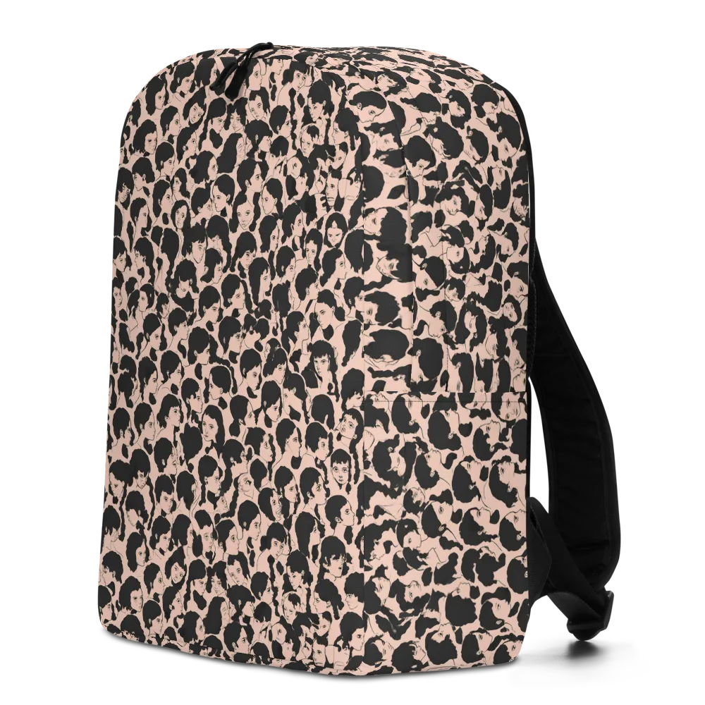 Many Faces on Minimalist Backpack — Left