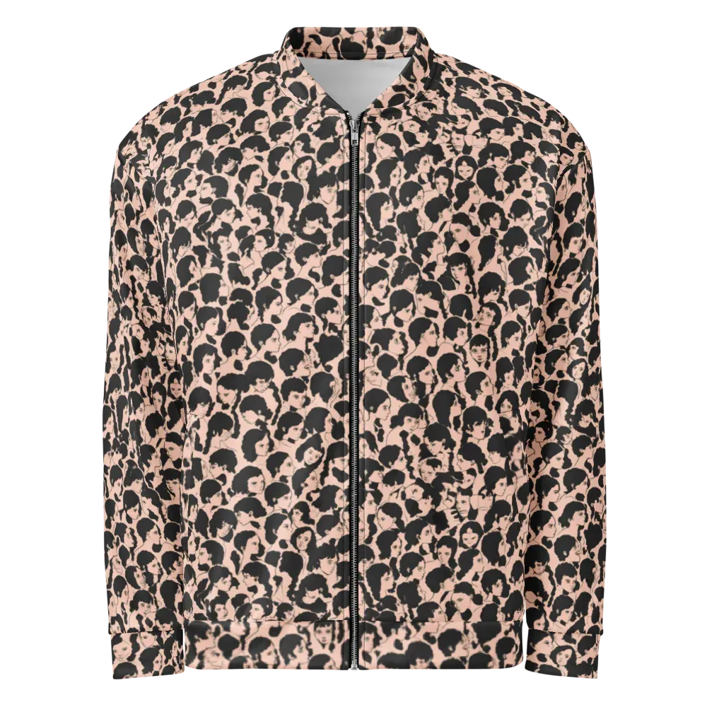 Many Faces on Bomber Jacket — Front