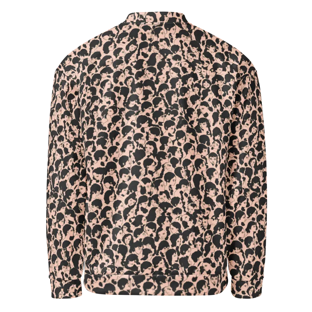 Many Faces on Bomber Jacket — Back
