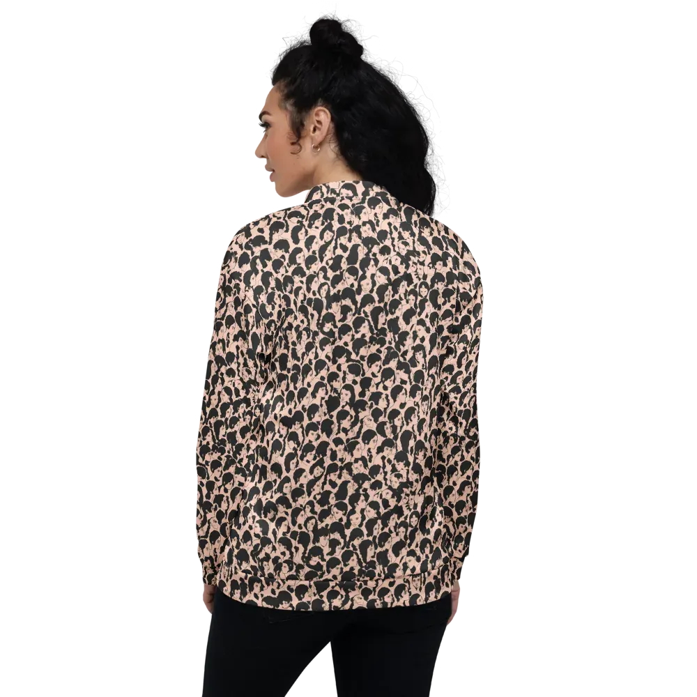 Many Faces on Bomber Jacket — Back