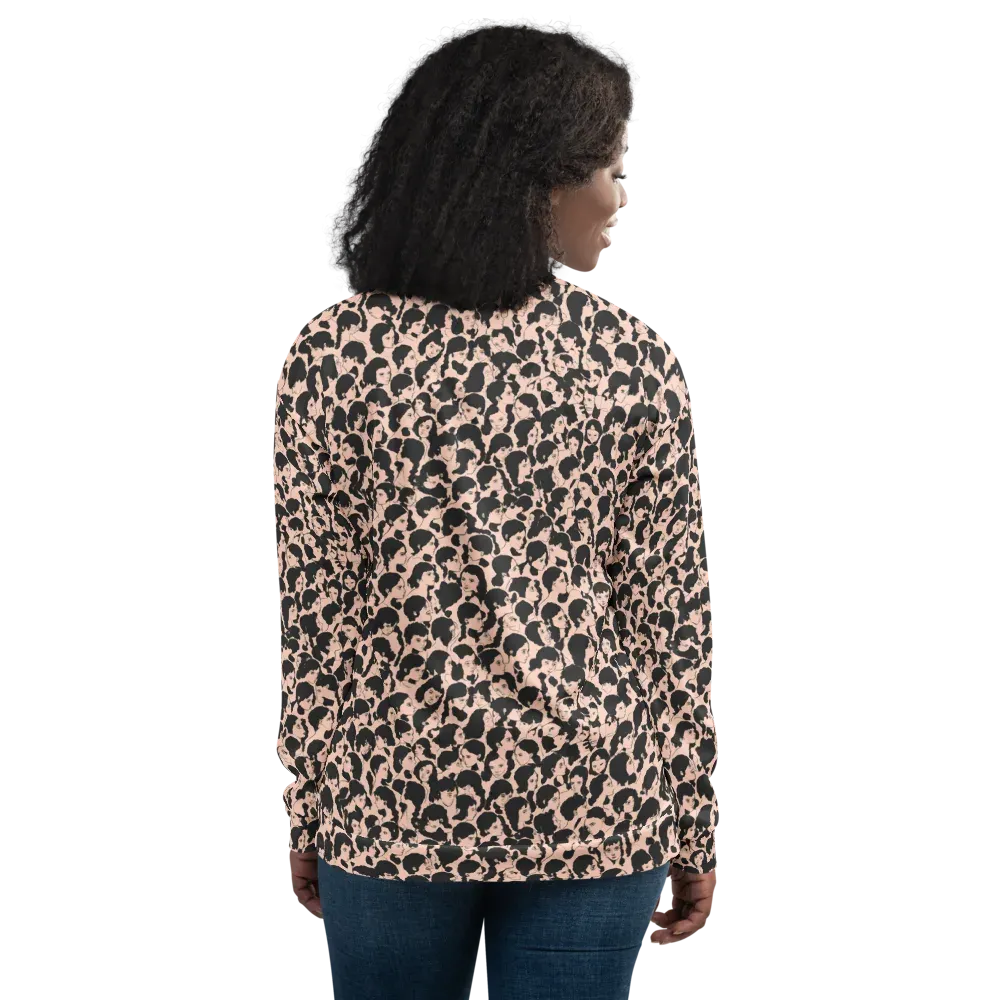 Many Faces on Bomber Jacket — Back