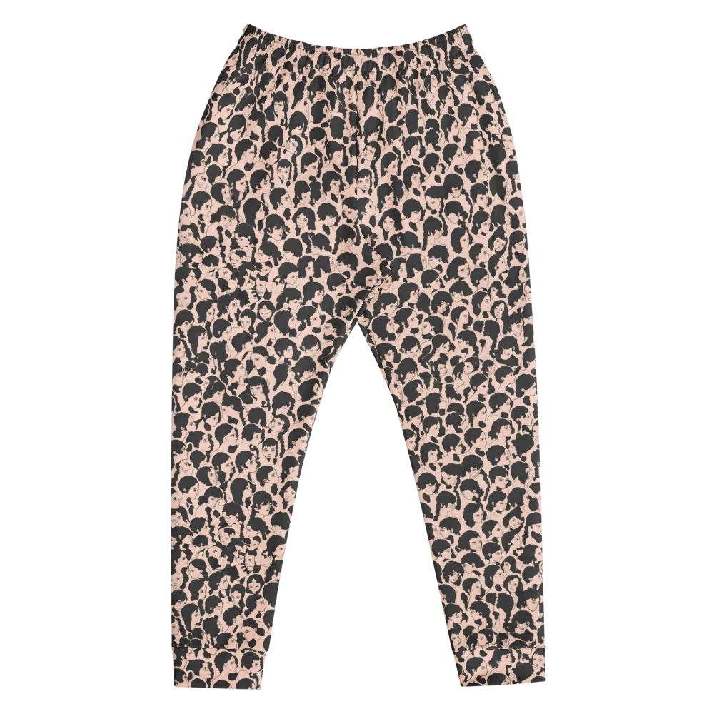 Many Faces on Men's Joggers — Front