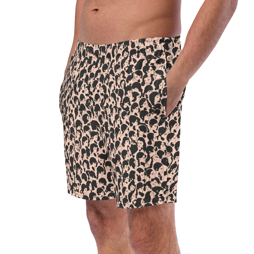 Many Faces on Swim Trunks — Left Front