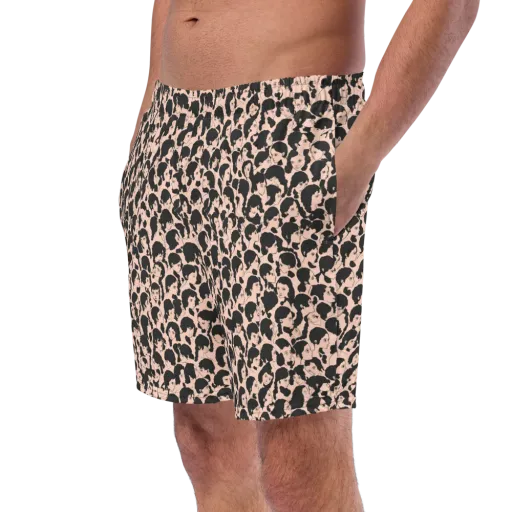 Many Faces on a Swim Trunks