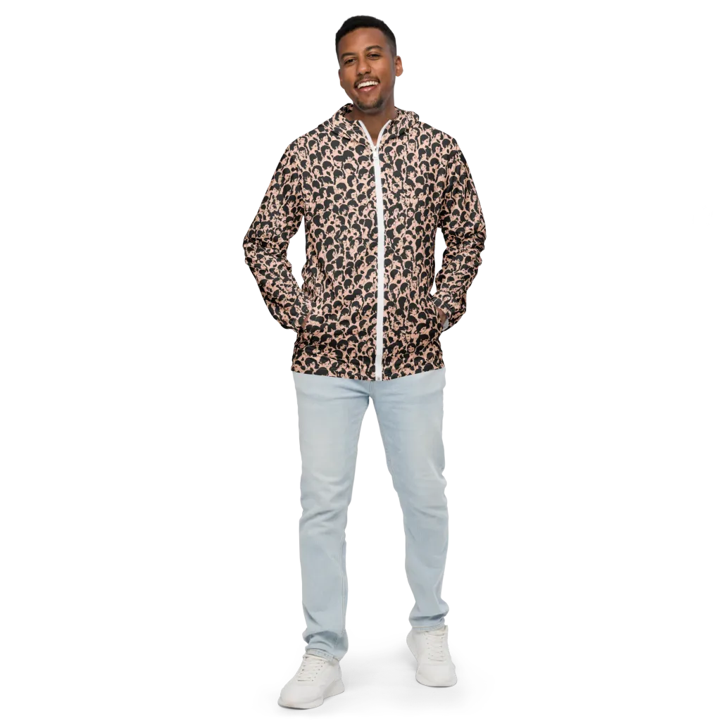 Many Faces on Men's Windbreaker — Front