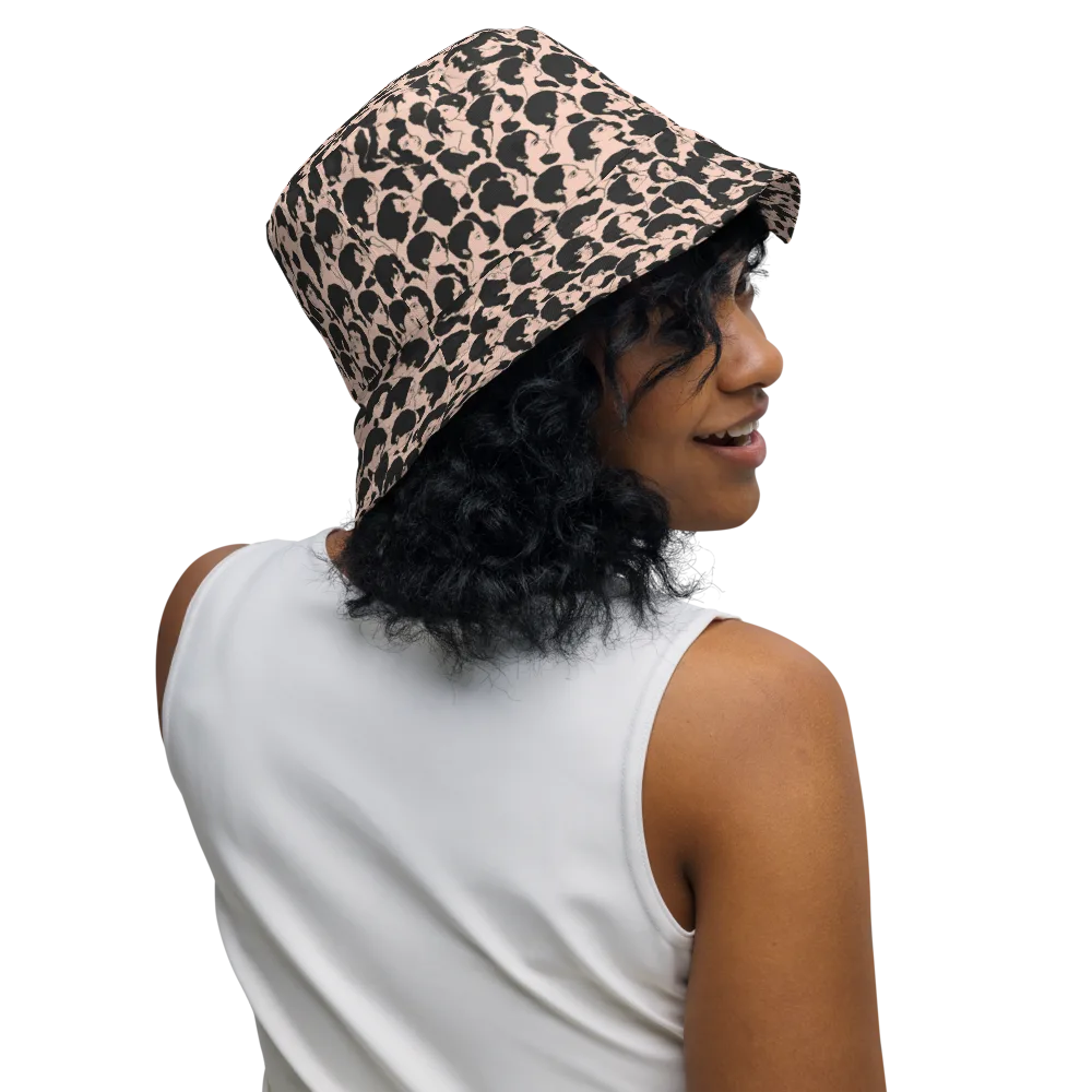 Many Faces on Reversible Bucket Hat — Right Outside