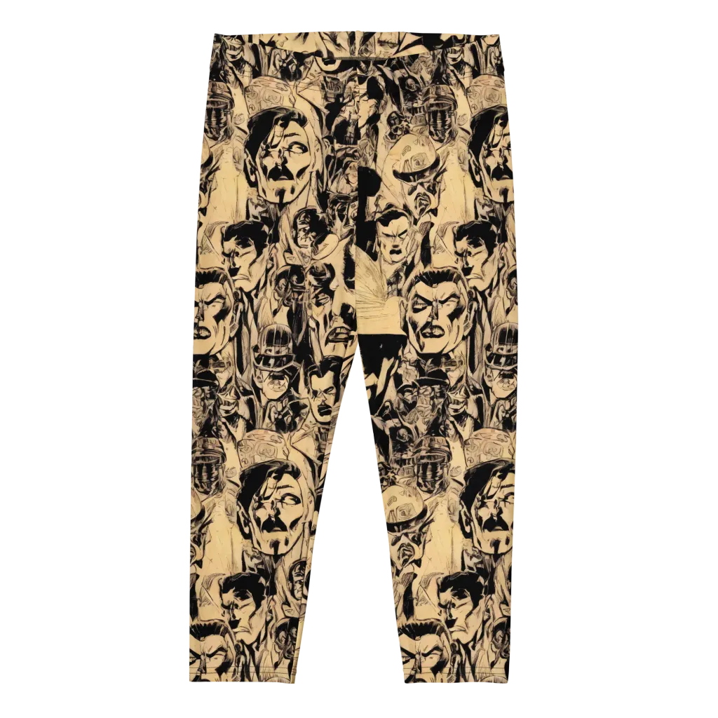 Ink Riot on Capri Leggings — Front
