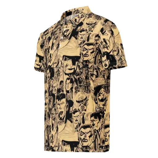 Ink Riot on a Men's Slim Fit Polo Shirt