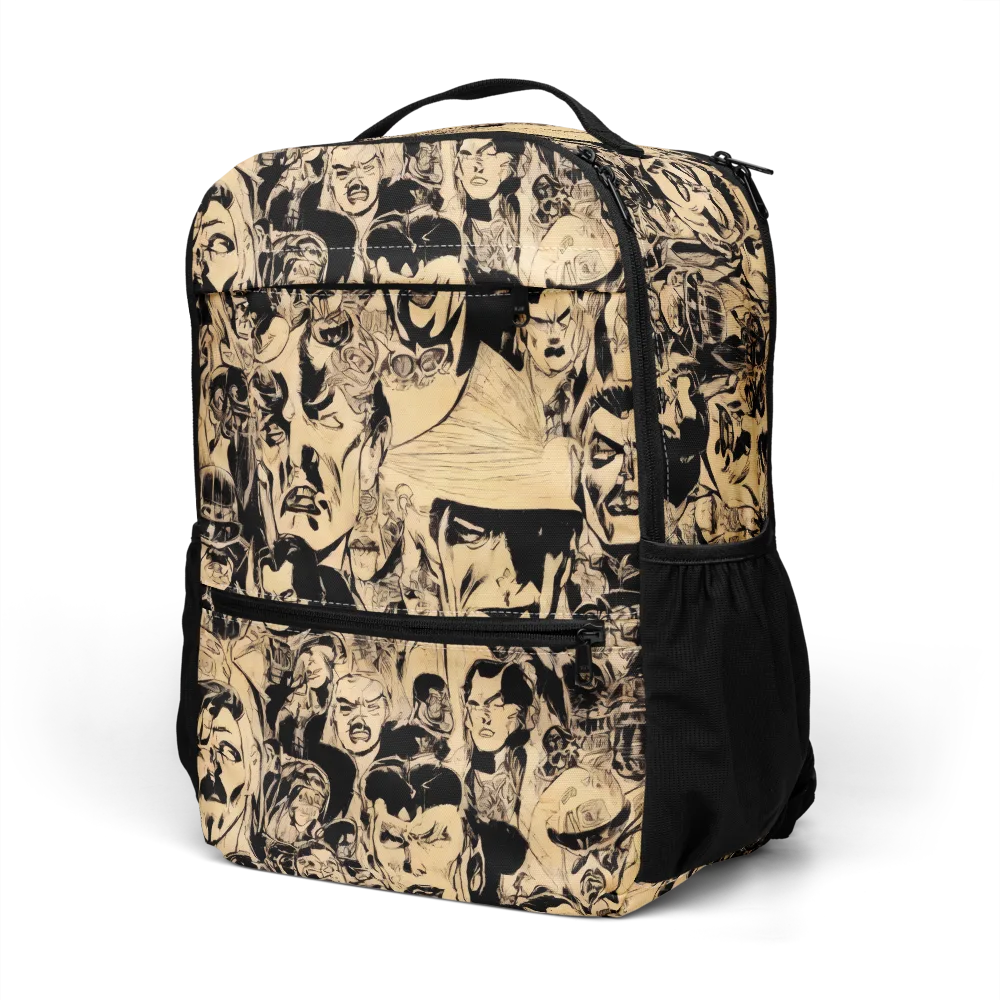 Ink Riot on Utility Backpack — Left Front