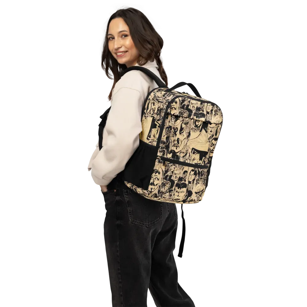 Ink Riot on Utility Backpack — Back
