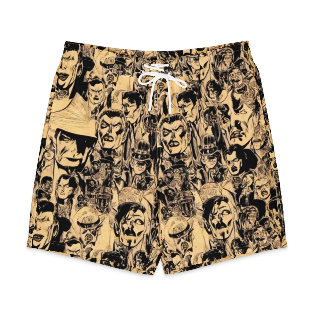 Ink Riot on Men's Board Shorts — Front