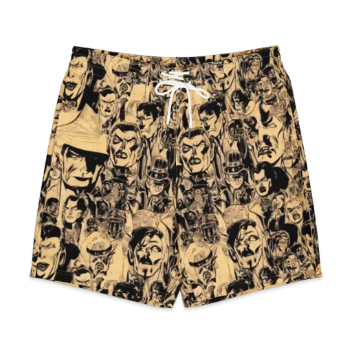 Ink Riot on a Men's Board Shorts