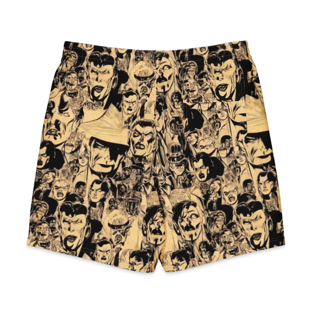 Ink Riot on Men's Board Shorts — Back