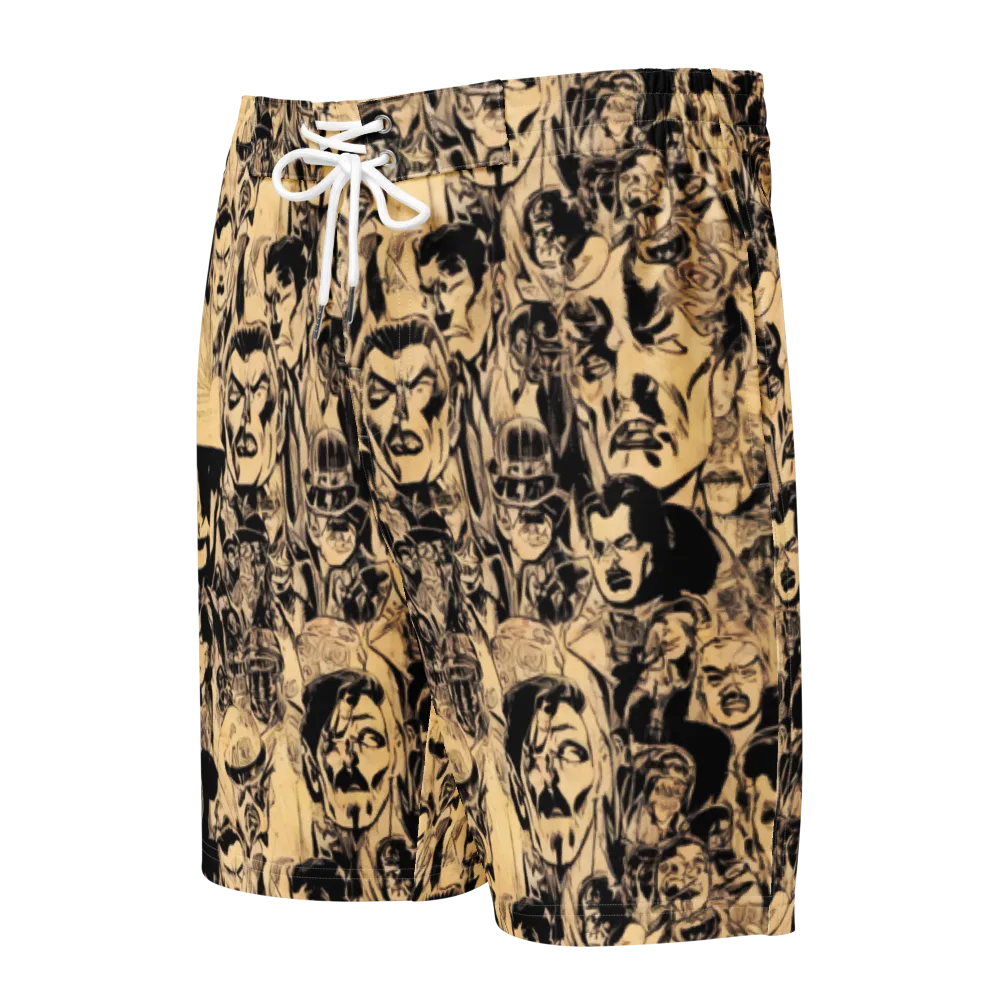 Ink Riot on Men's Board Shorts — Front