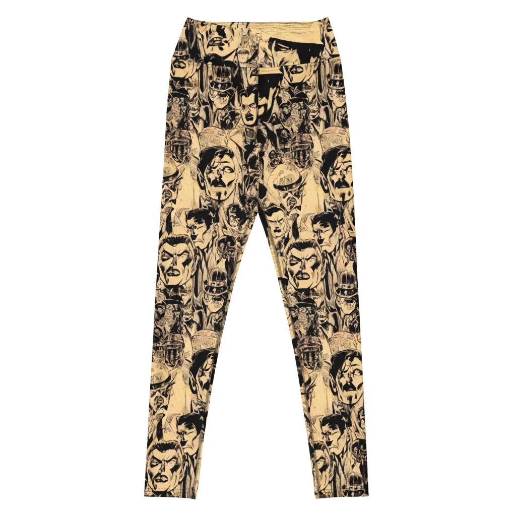 Ink Riot on Yoga Leggings — Front