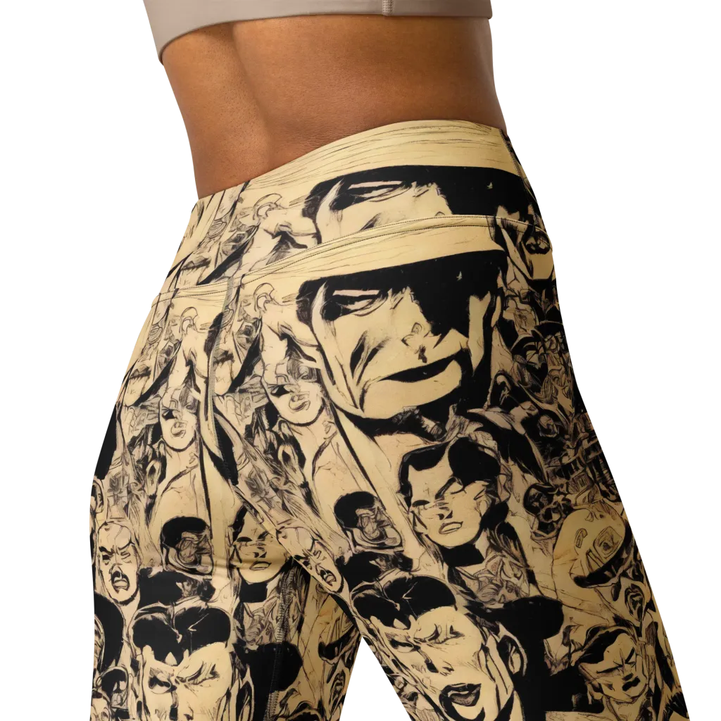 Ink Riot on Yoga Leggings — Back