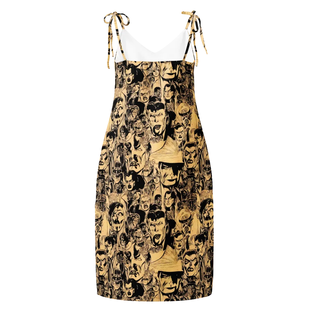 Ink Riot on Slip Dress — Back