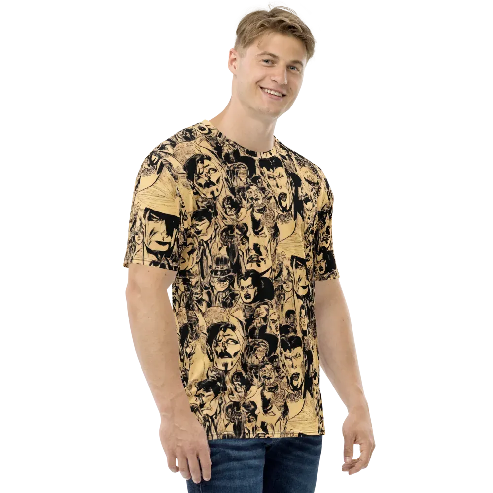 Ink Riot on Men's Crew Neck T-Shirt — Right