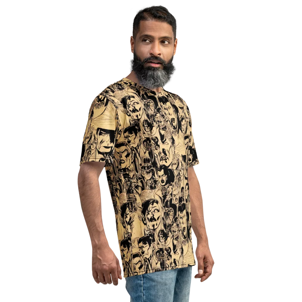Ink Riot on Men's Crew Neck T-Shirt — Right