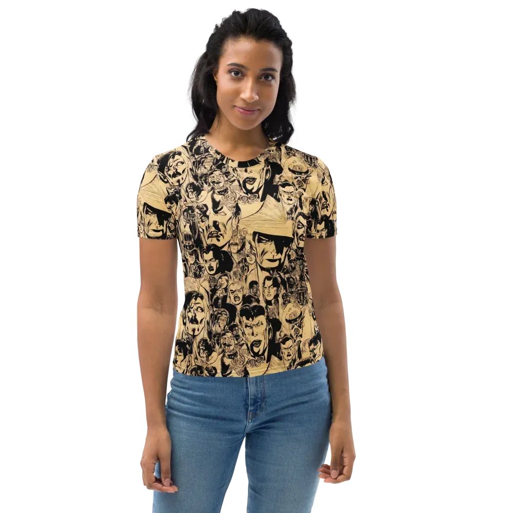 Ink Riot on Women's Crew Neck T-Shirt — Front