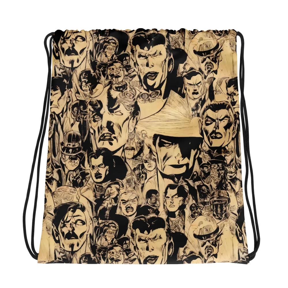 Ink Riot on Drawstring Bag — Photo