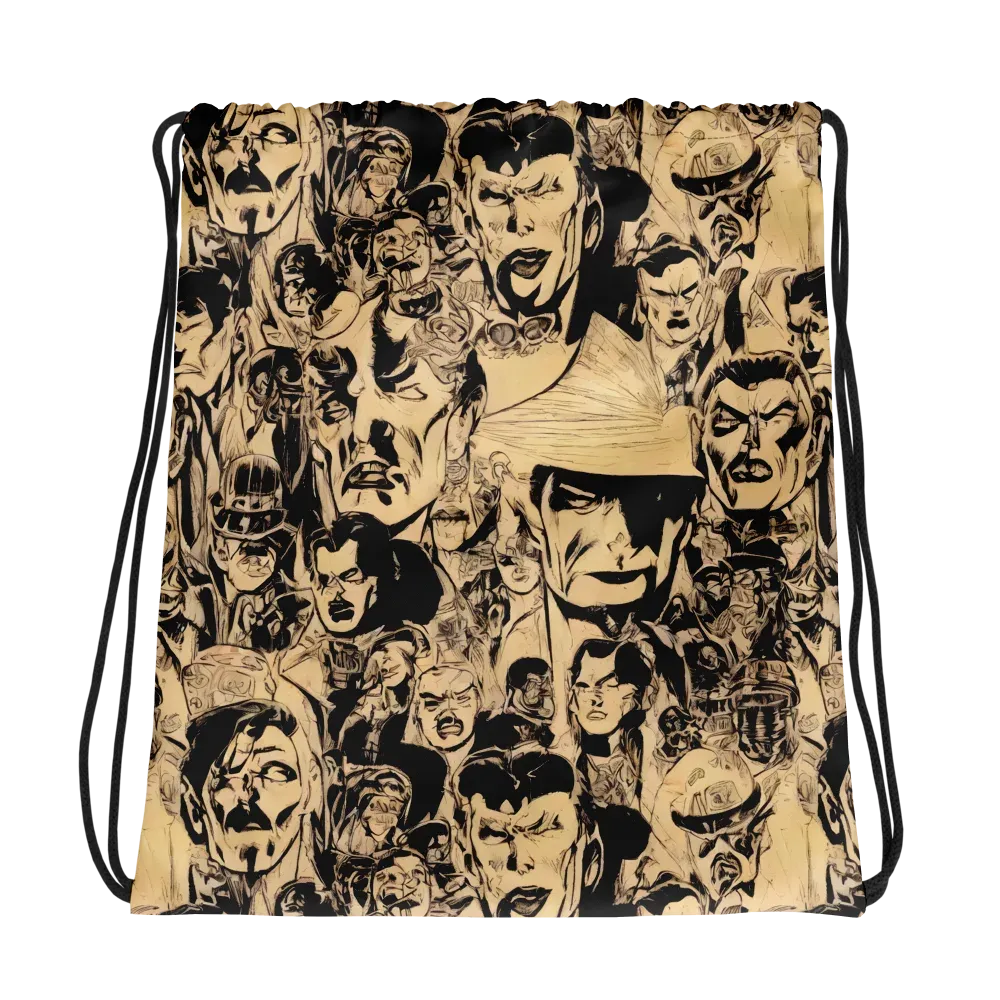 Ink Riot on Drawstring Bag — Photo
