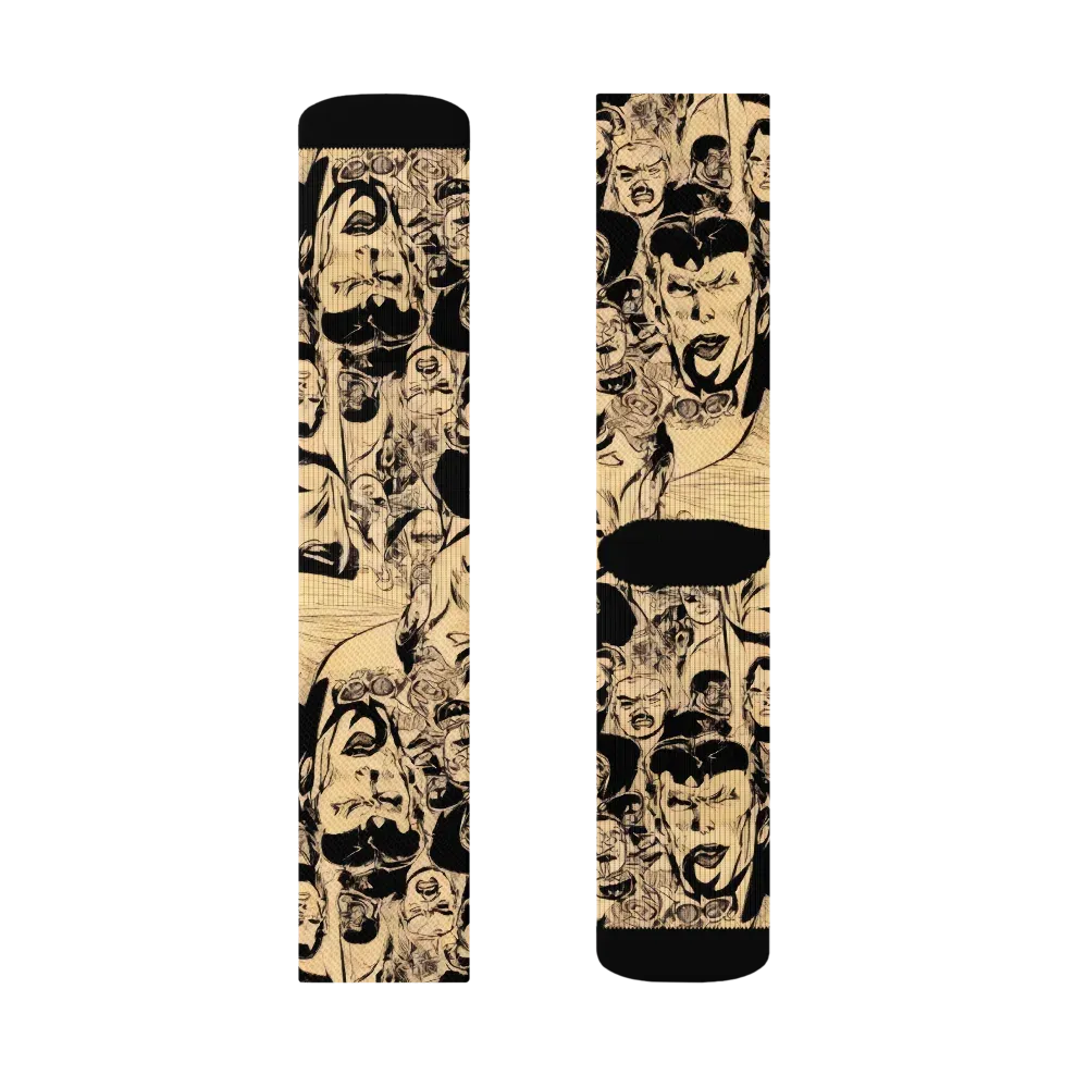 Ink Riot on Socks — Right Sock