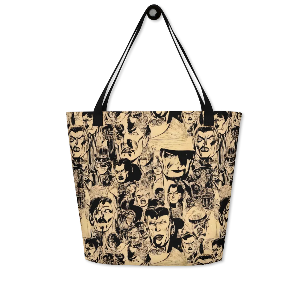 Ink Riot on Large Tote Bag W/ Pocket — Front