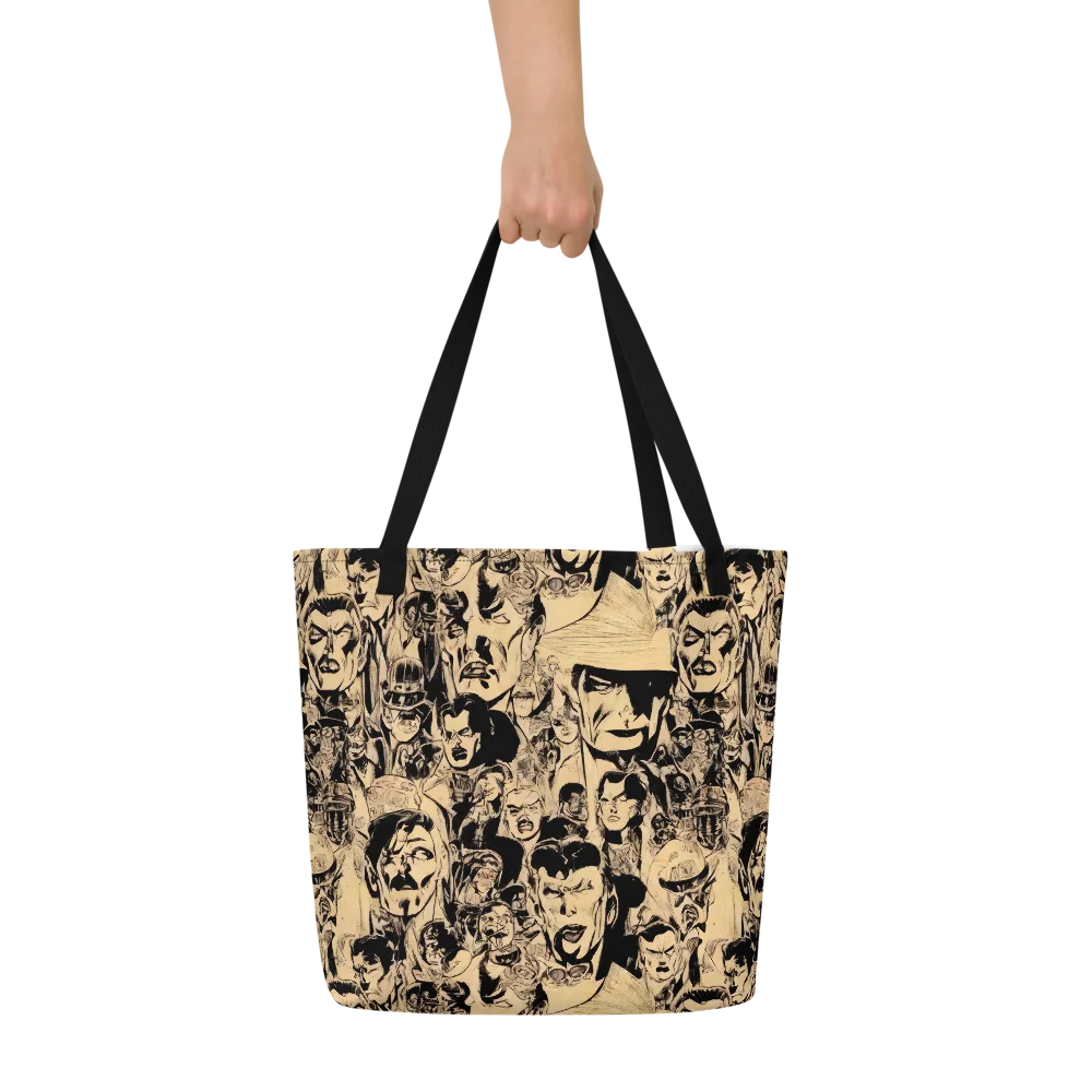 Ink Riot on Large Tote Bag W/ Pocket — Front