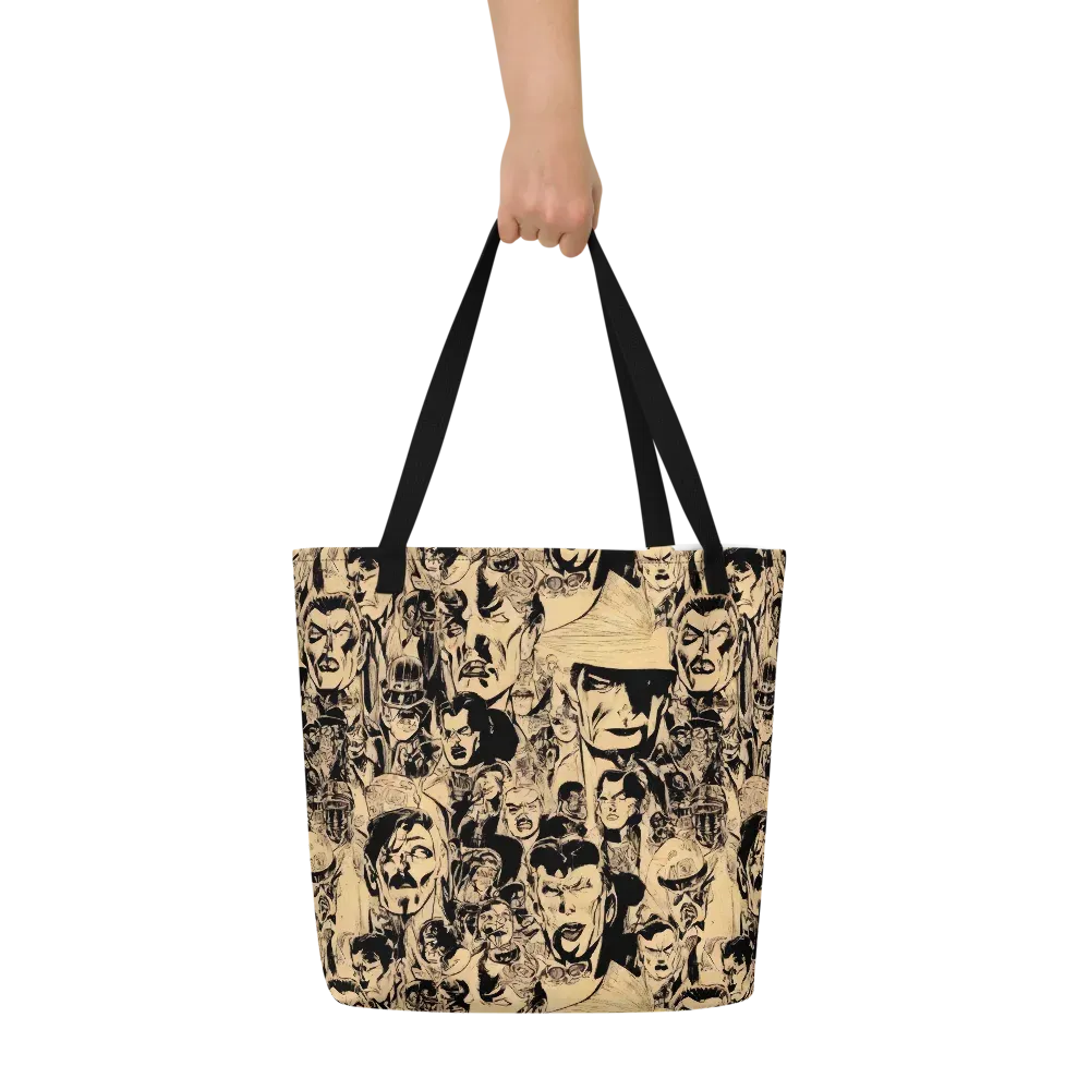 Ink Riot on Large Tote Bag W/ Pocket — Front