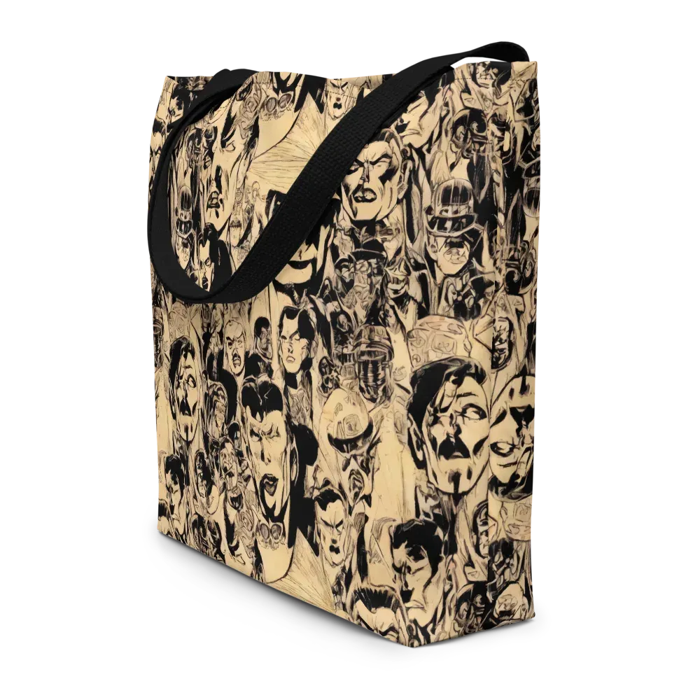 Ink Riot on Large Tote Bag W/ Pocket — Front