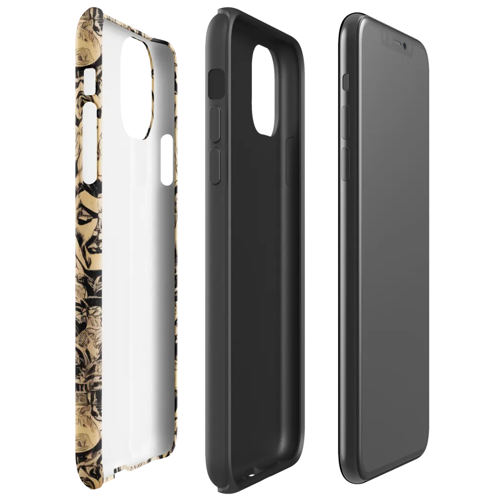 Ink Riot on Tough Case for iPhone® — Right
