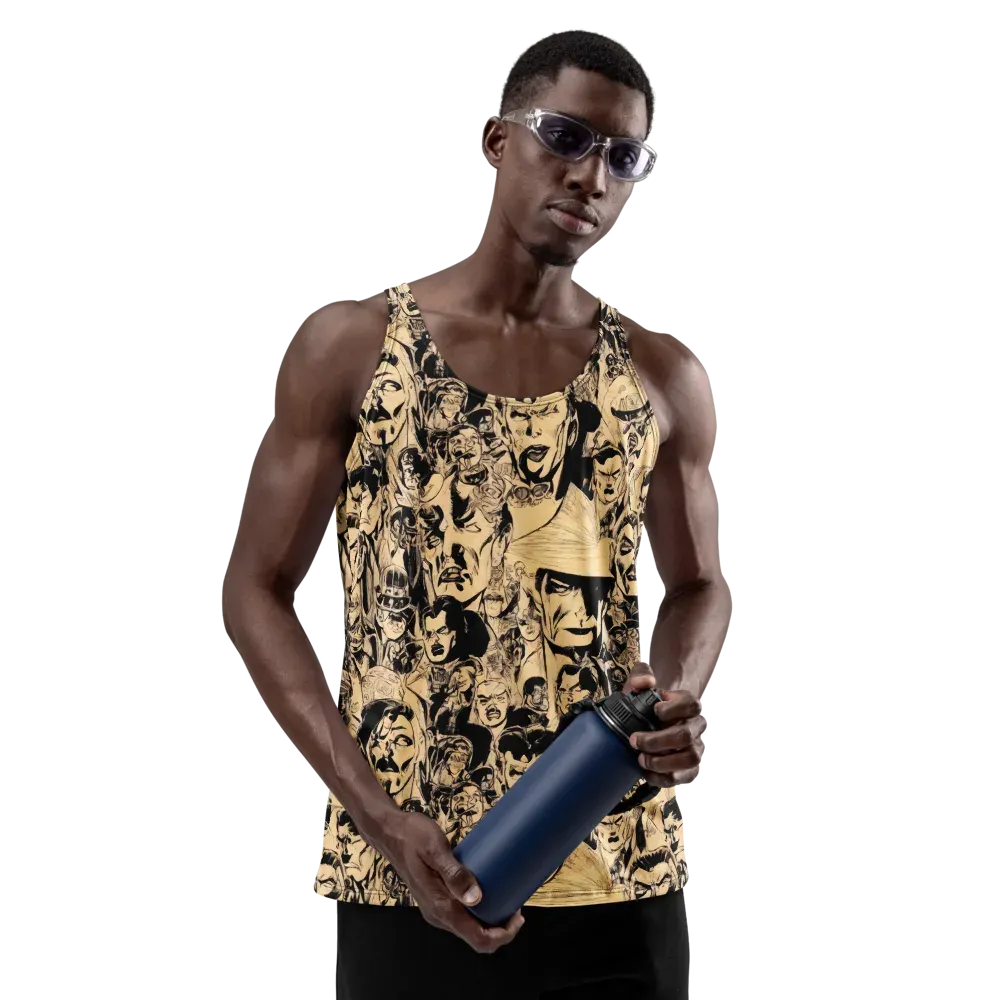 Ink Riot on Men's Tank Top — Front