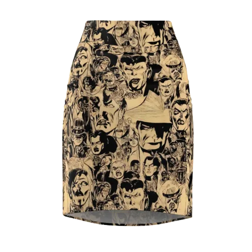 Ink Riot on a Pencil Skirt