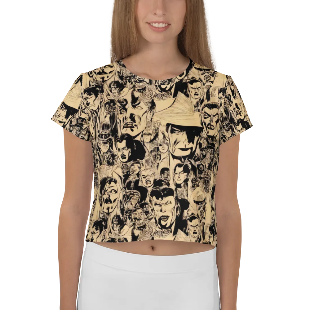Ink Riot on Crop Tee — Front
