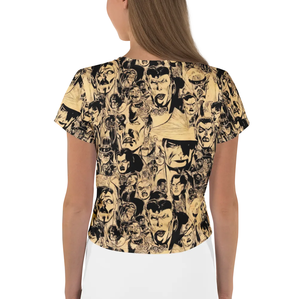 Ink Riot on Crop Tee — Back