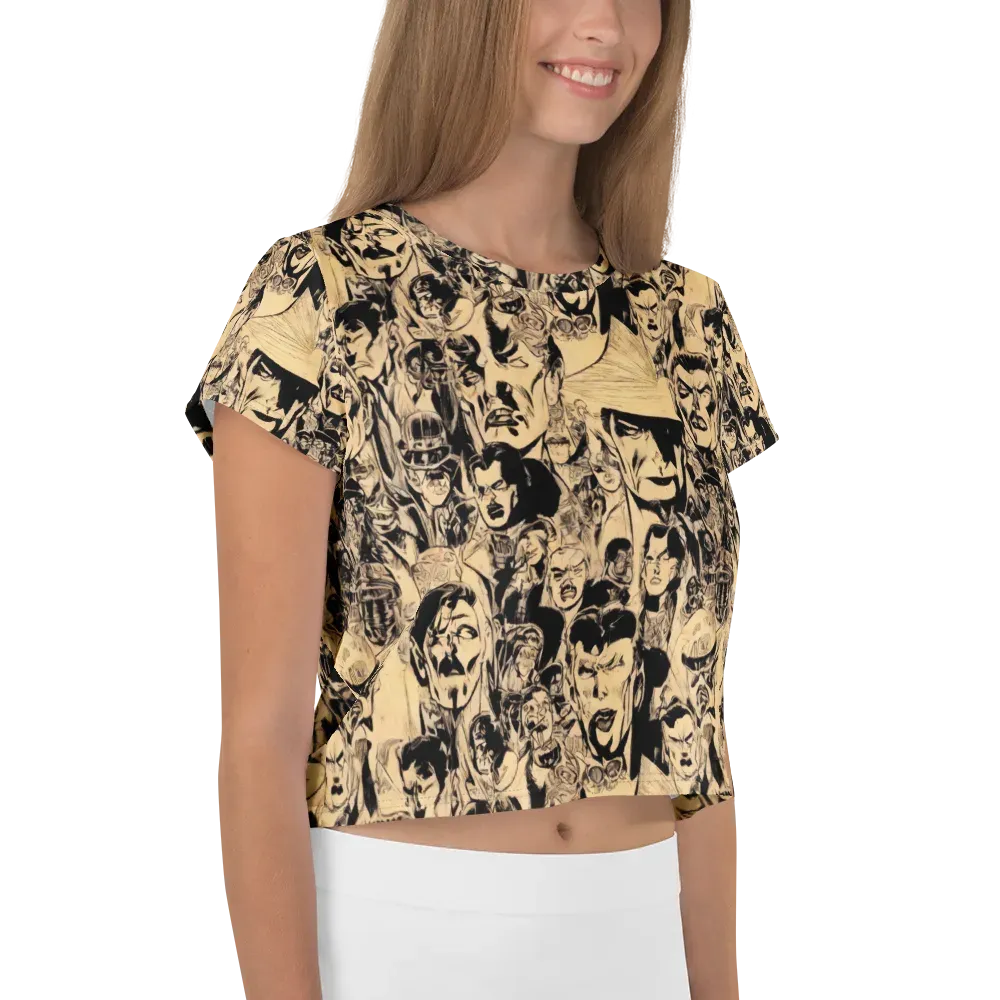 Ink Riot on Crop Tee — Right