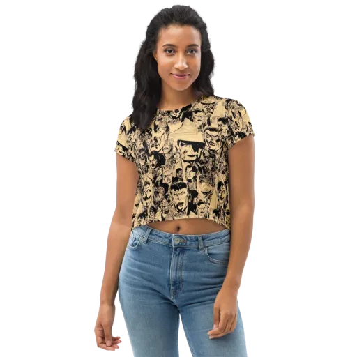 Ink Riot on a Crop Tee