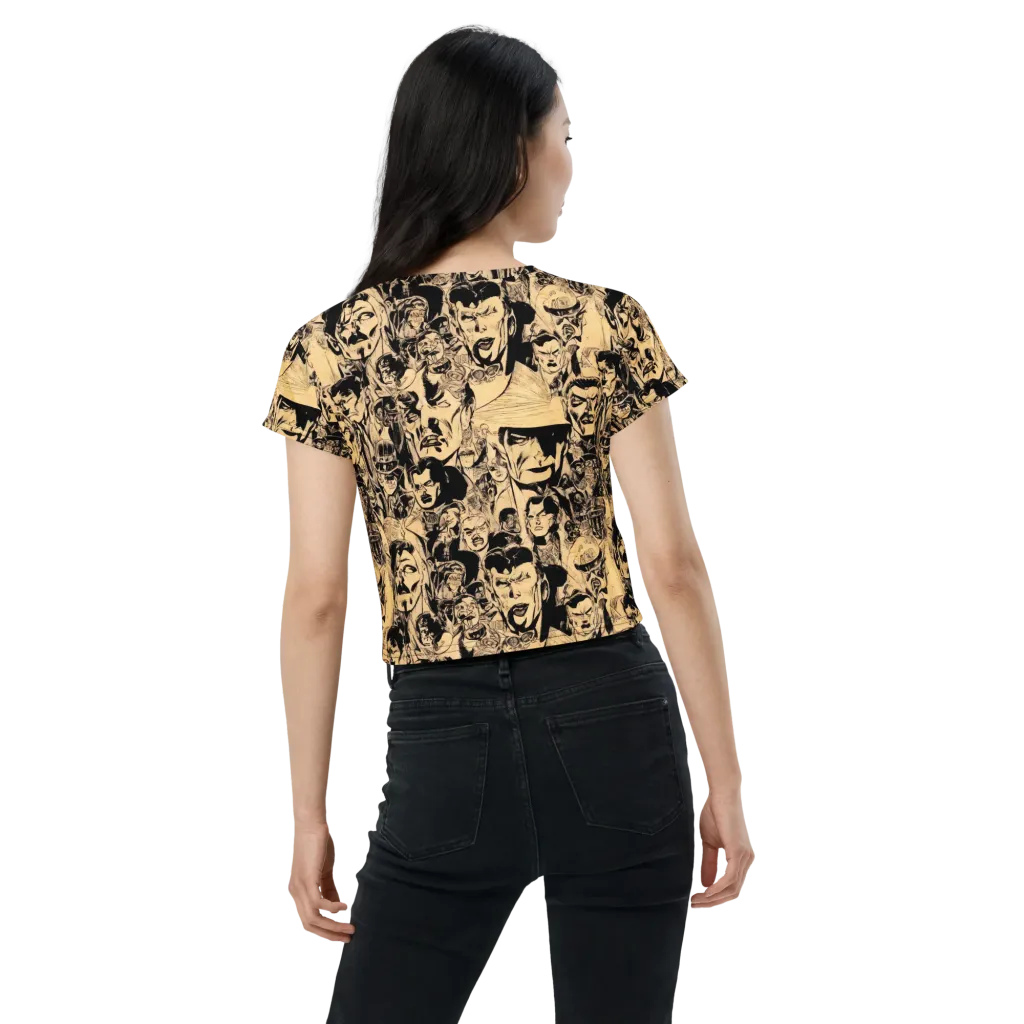 Ink Riot on Crop Tee — Back