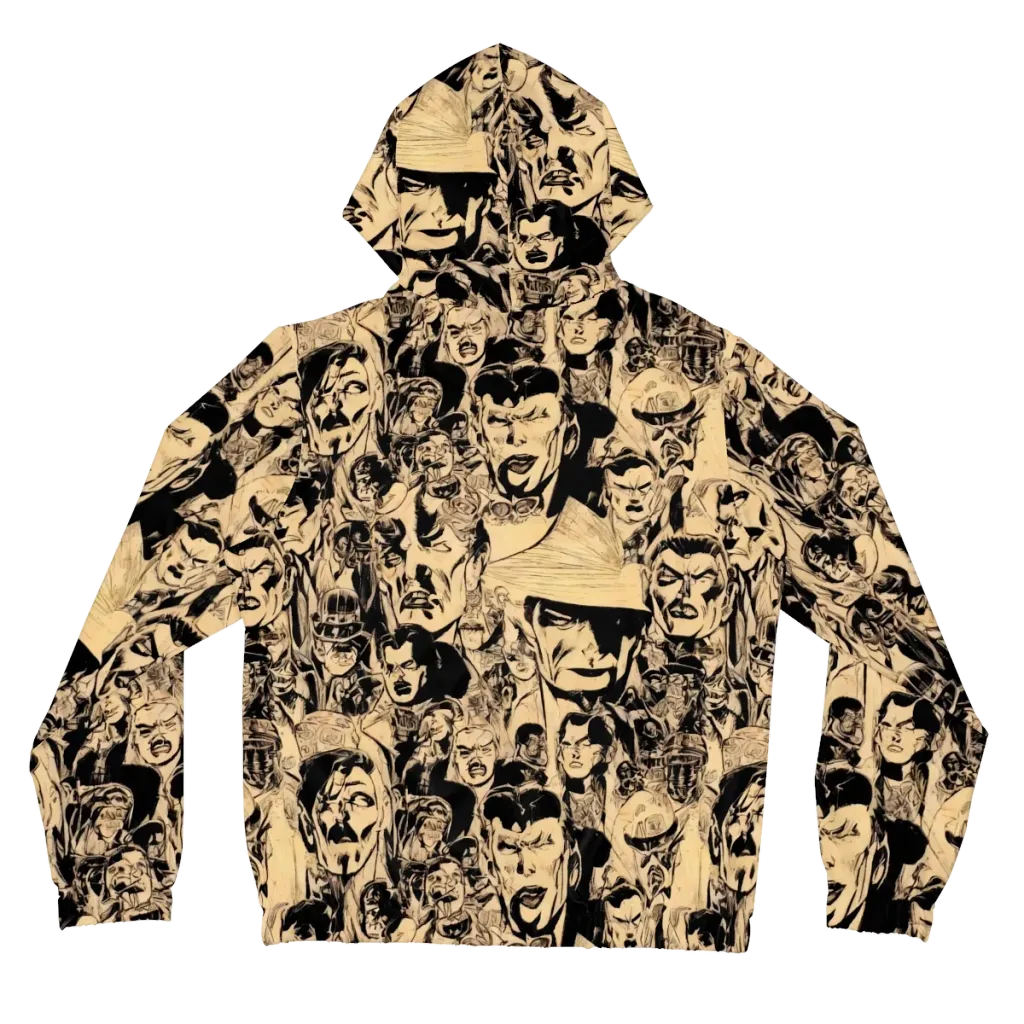 Ink Riot on Women's Full-Zip Hoodie — Back