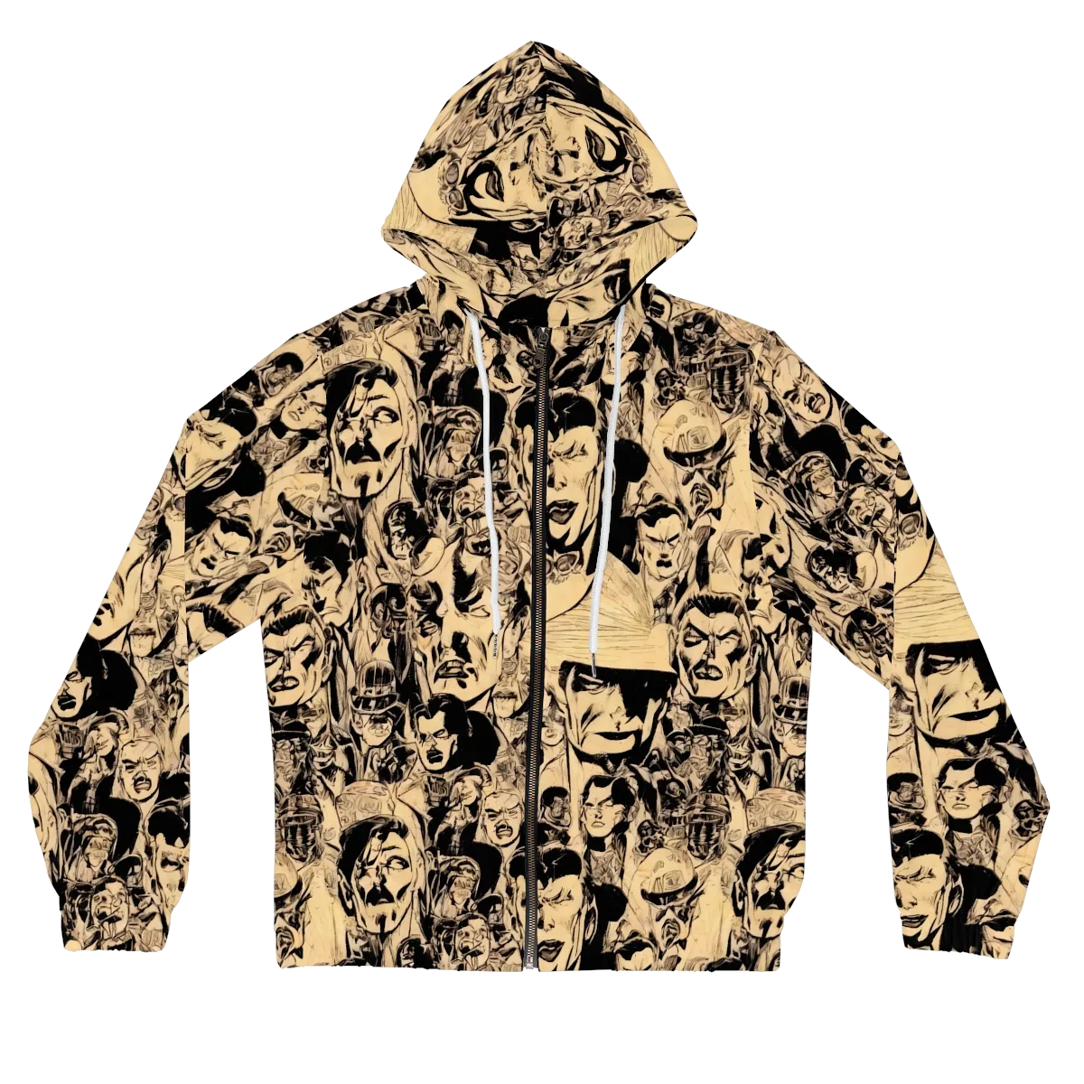 Ink Riot on Women's Full-Zip Hoodie — Front