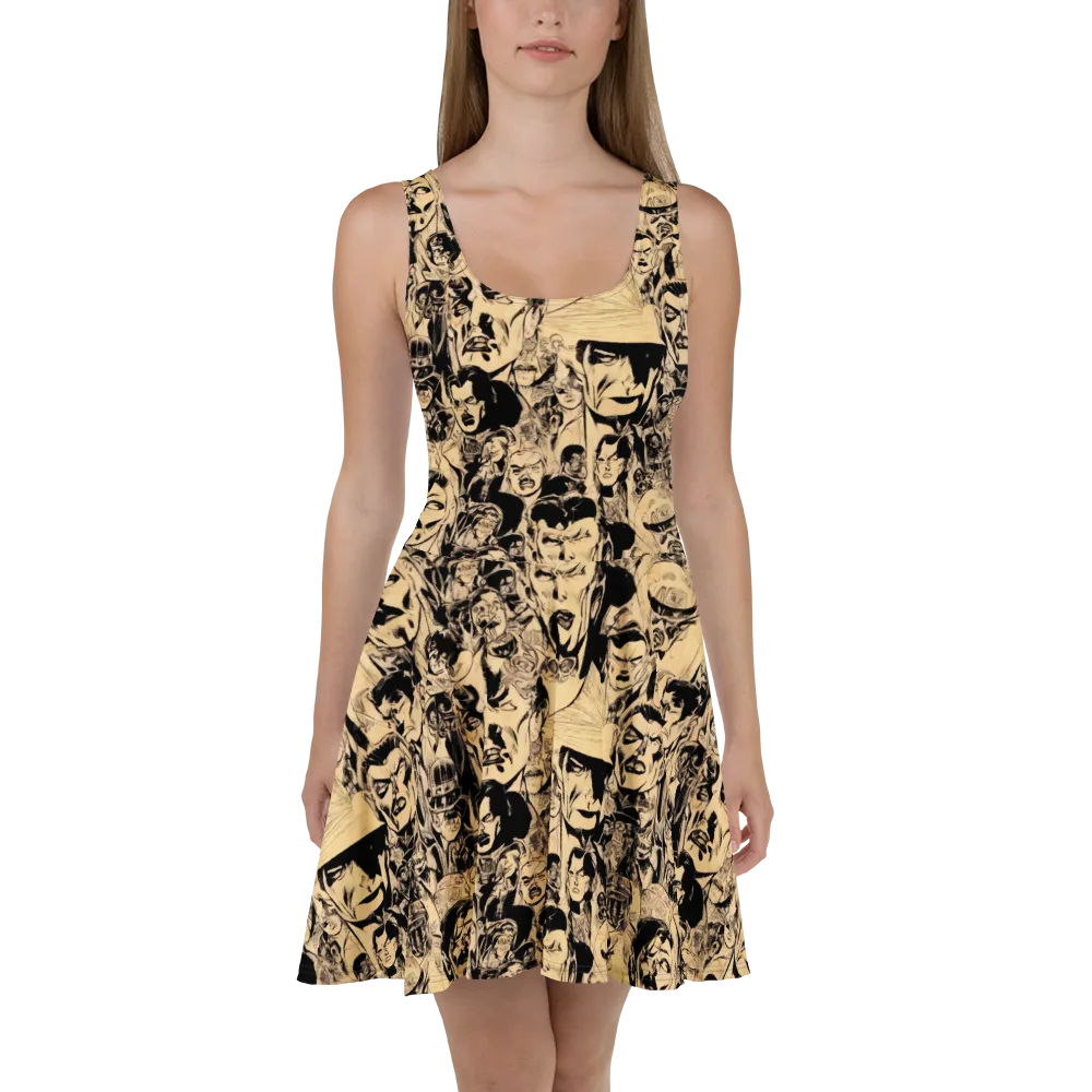 Ink Riot on Skater Dress — Front