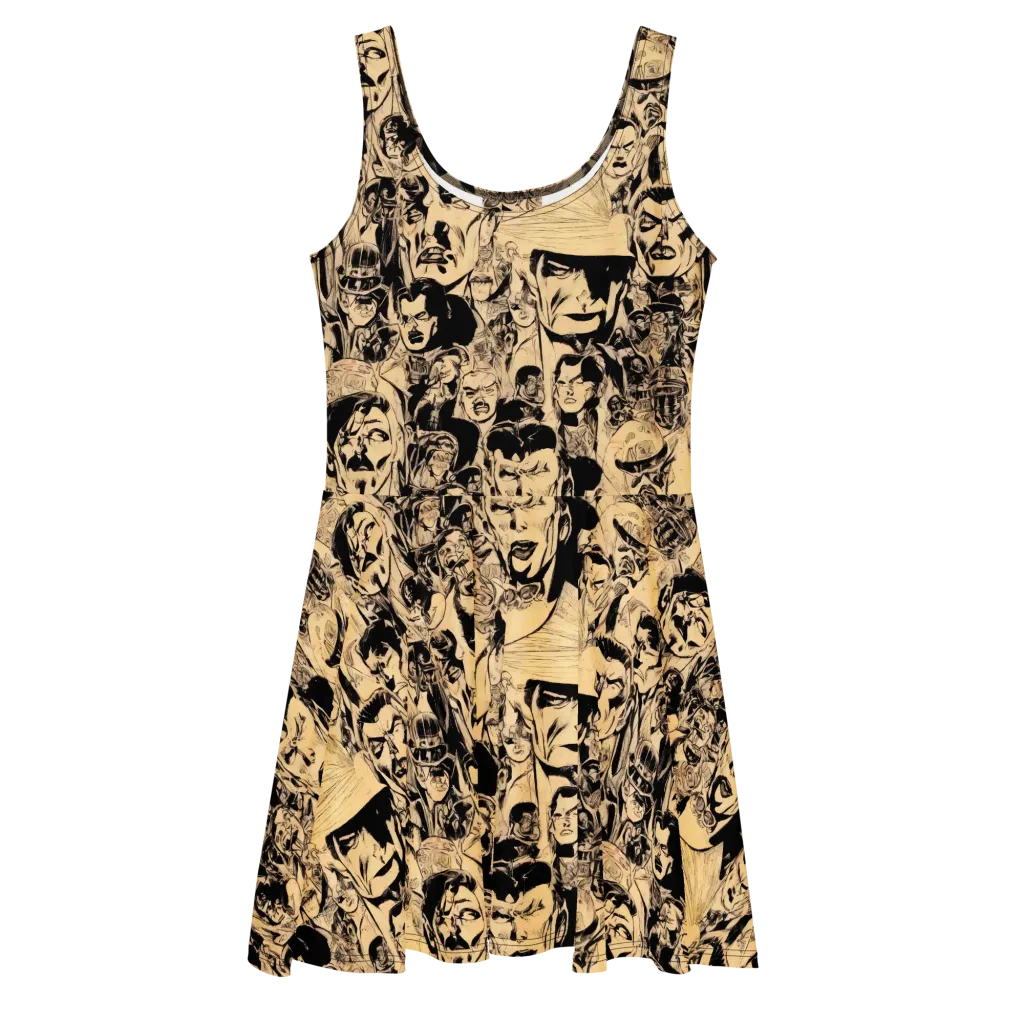 Ink Riot on Skater Dress — Front