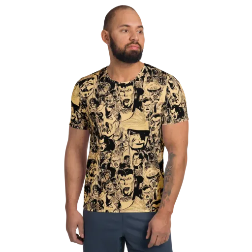 Ink Riot on a Men's Athletic T-Shirt