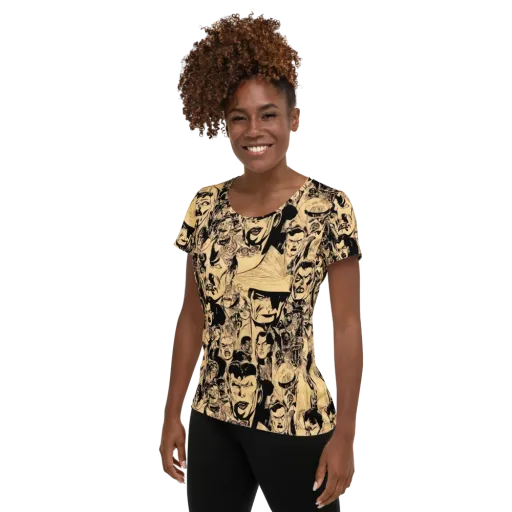 Ink Riot on a Women's Athletic T-Shirt