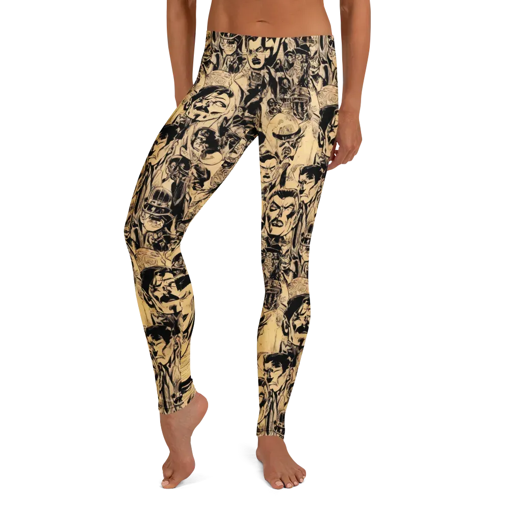 Ink Riot on Leggings — Front