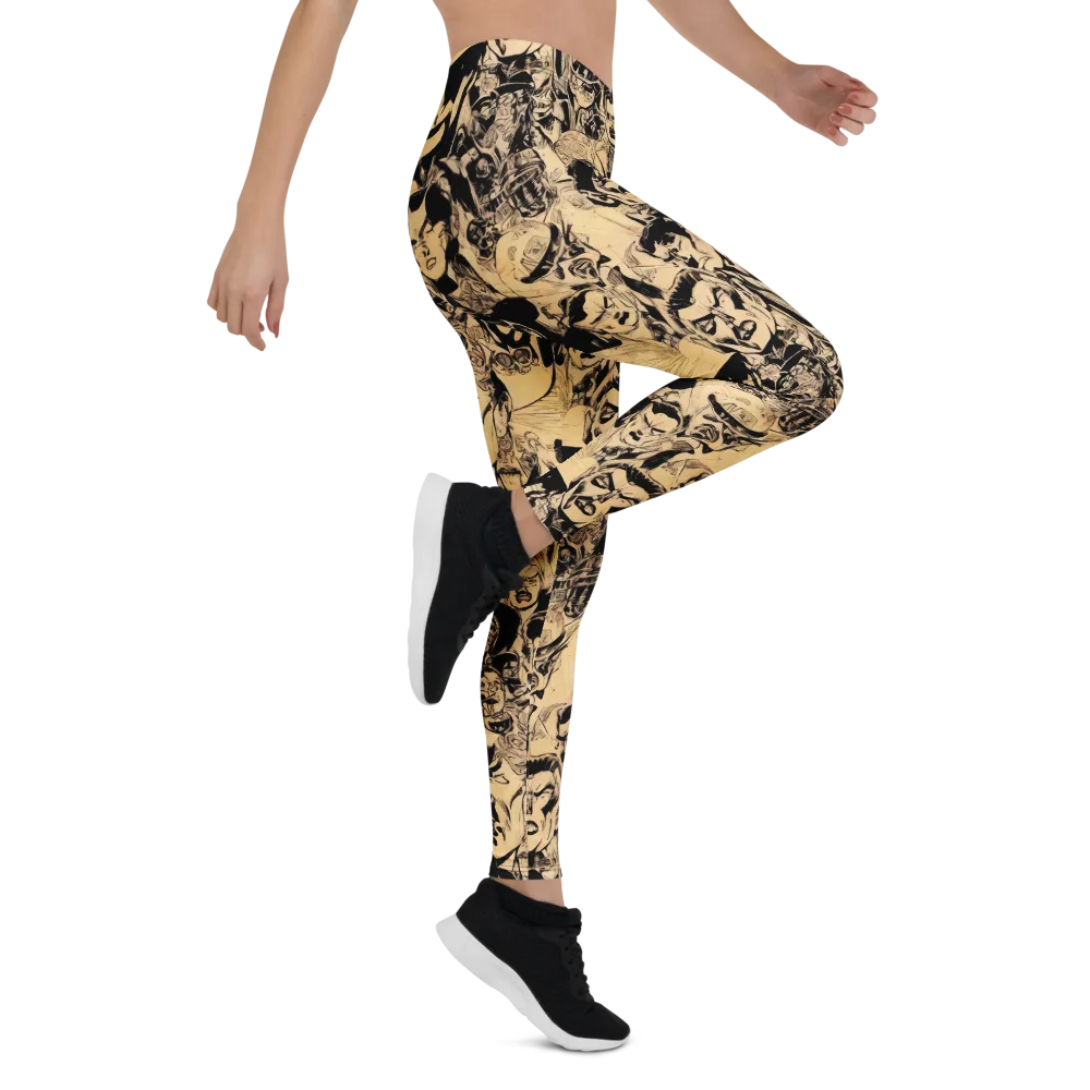 Ink Riot on Leggings — Right