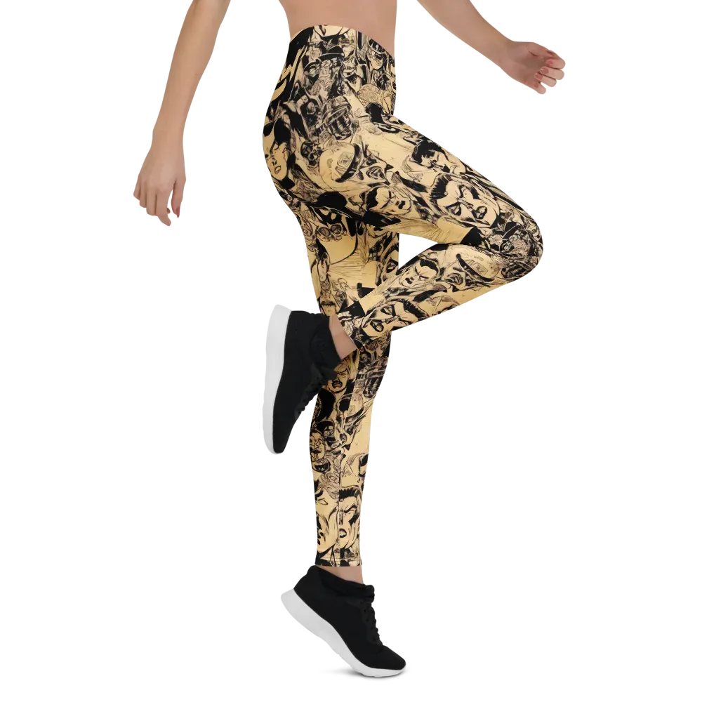 Ink Riot on Leggings — Right