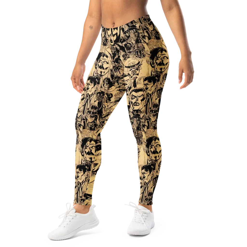 Ink Riot on Leggings — Left Front